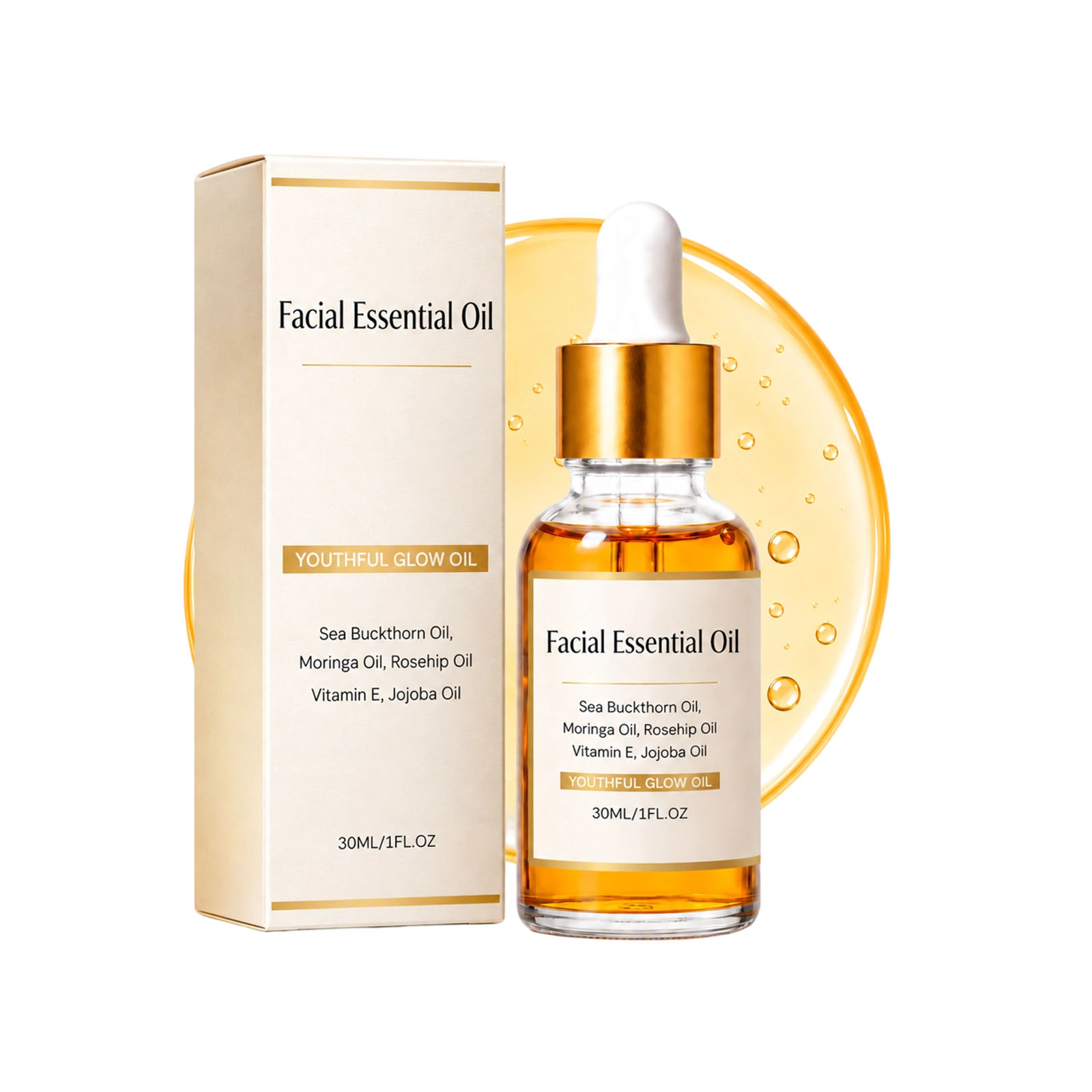 フェイス用エッセンシャルオイル。シーバックソーン、ローズヒッ - Face Oil Rosehip のレビューと価格