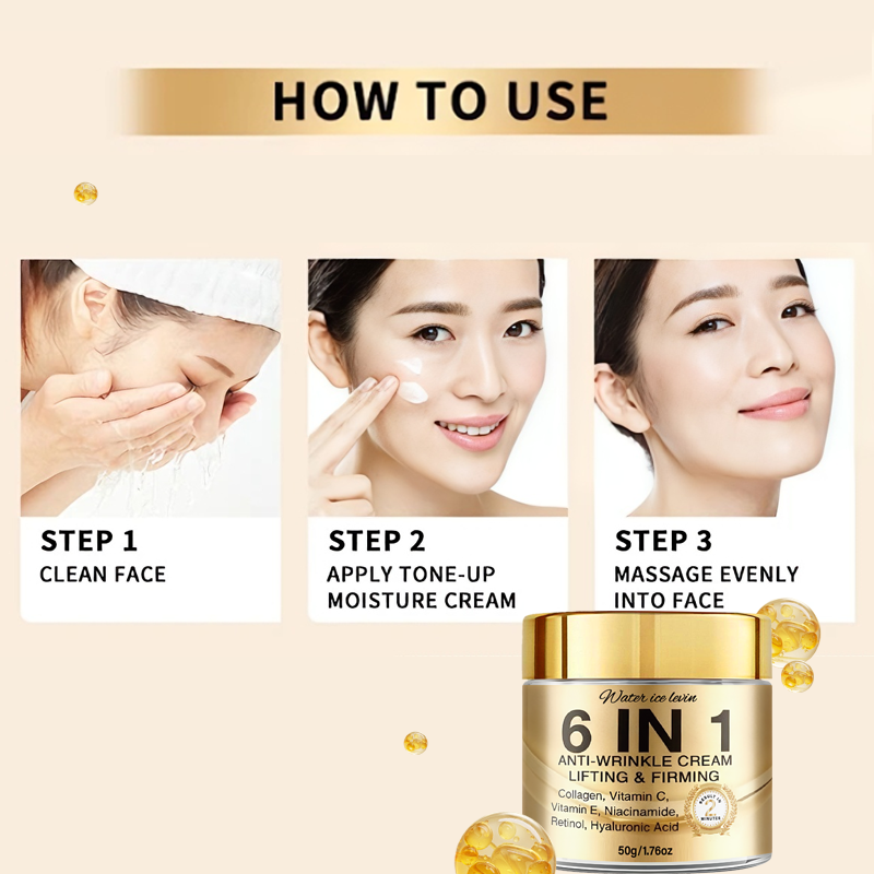 6 in 1 アンチエイジングクリーム。 リフトアップ効果、 - Vitamin C Serum のレビューと価格