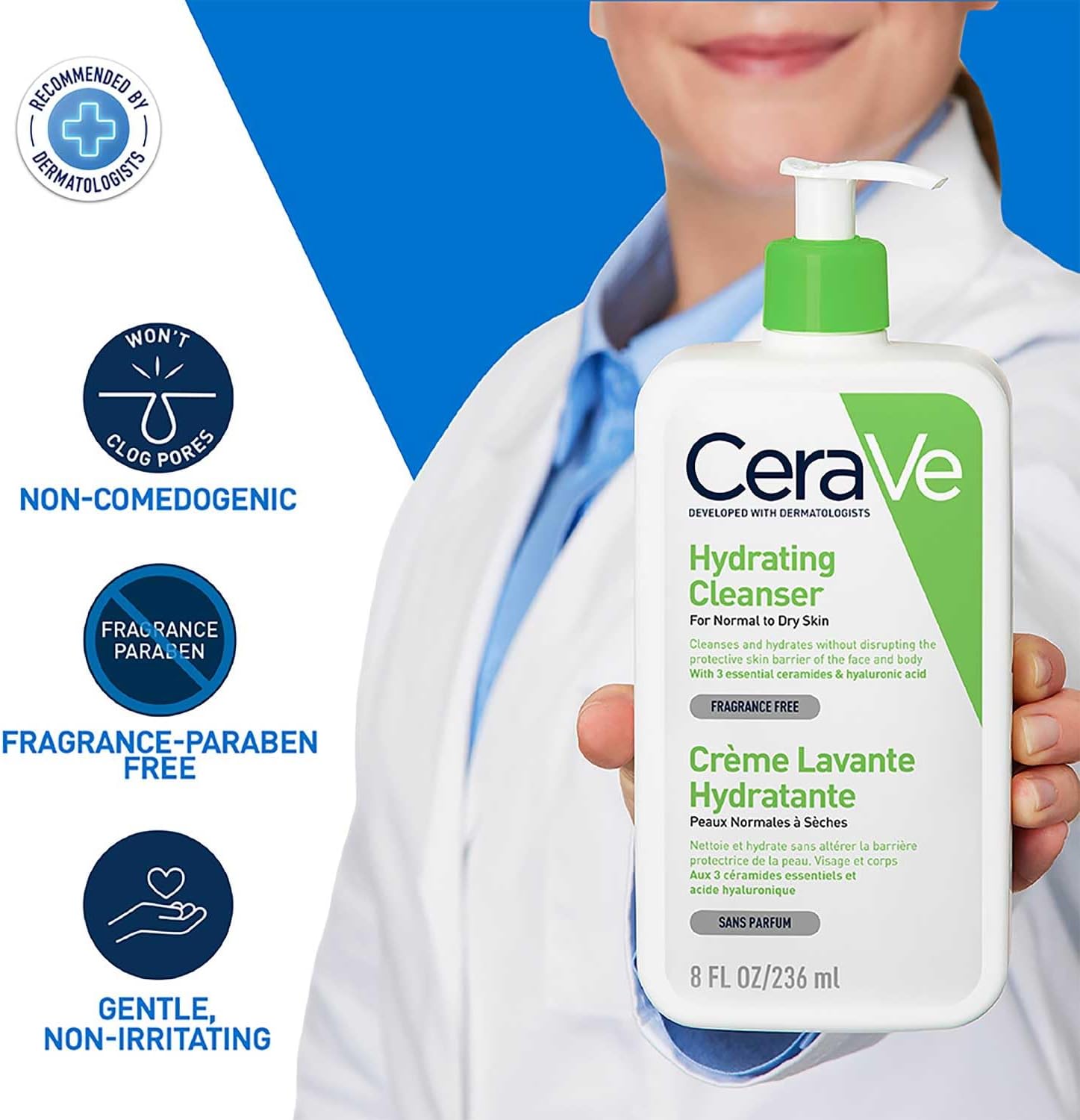 セラビー ハイドレーティング クレンザー 236ml。乾燥肌 - Cleanser Face のレビューと価格