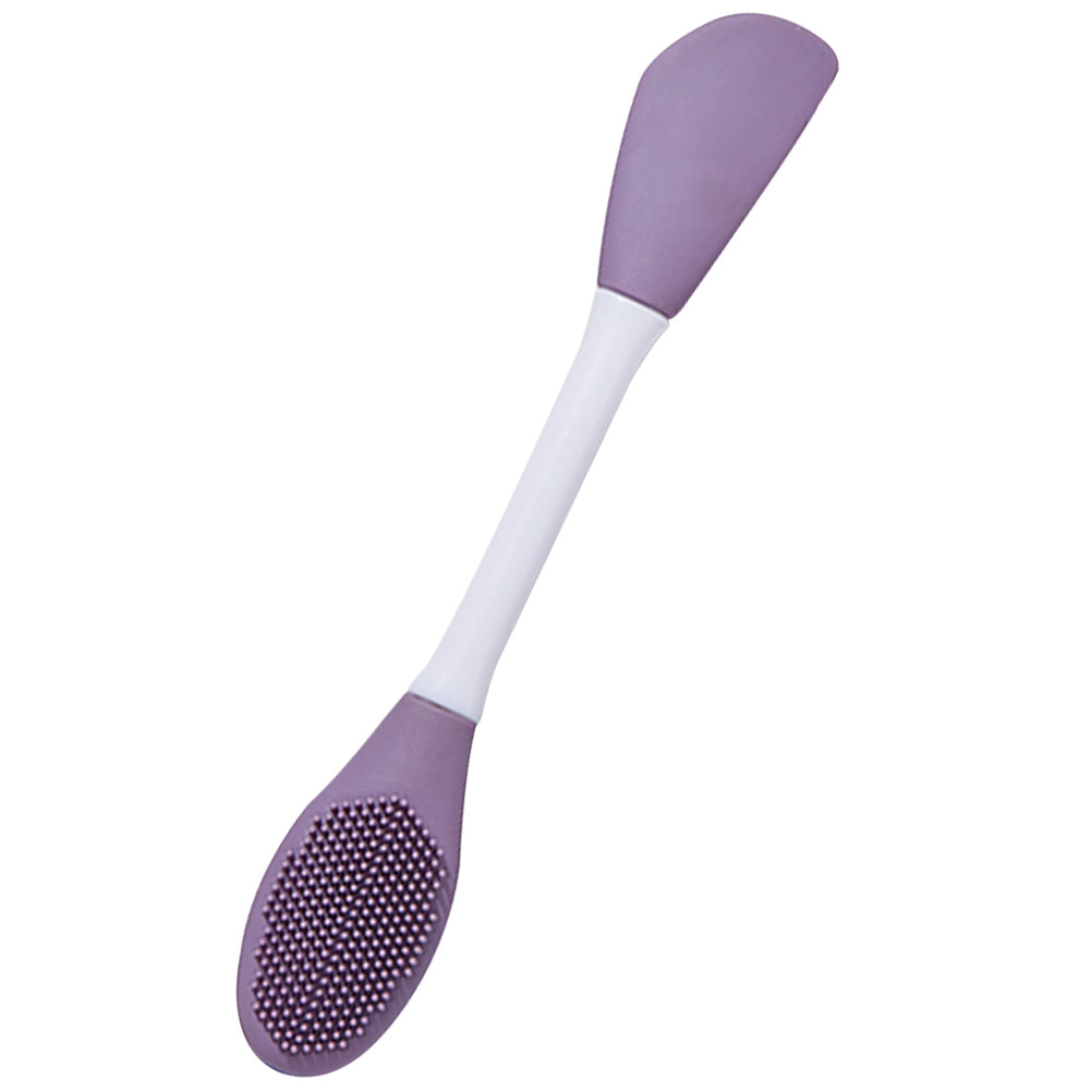 シリコン製のデュアルヘッドフェイスマスクブラシ。泥マスクの塗 - Cleanser Face のレビューと価格