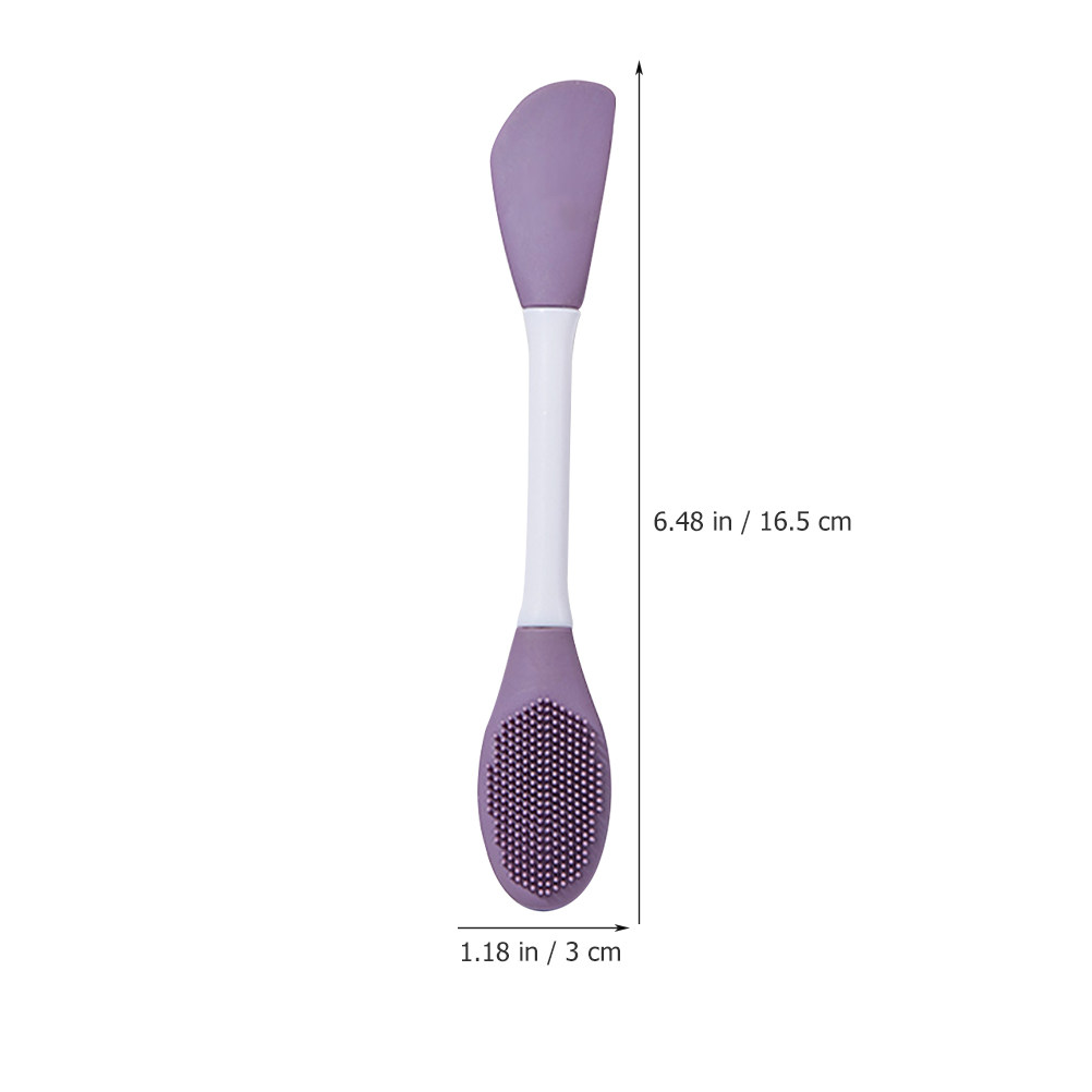 シリコン製のデュアルヘッドフェイスマスクブラシ。泥マスクの塗 - Cleanser Face のレビューと価格