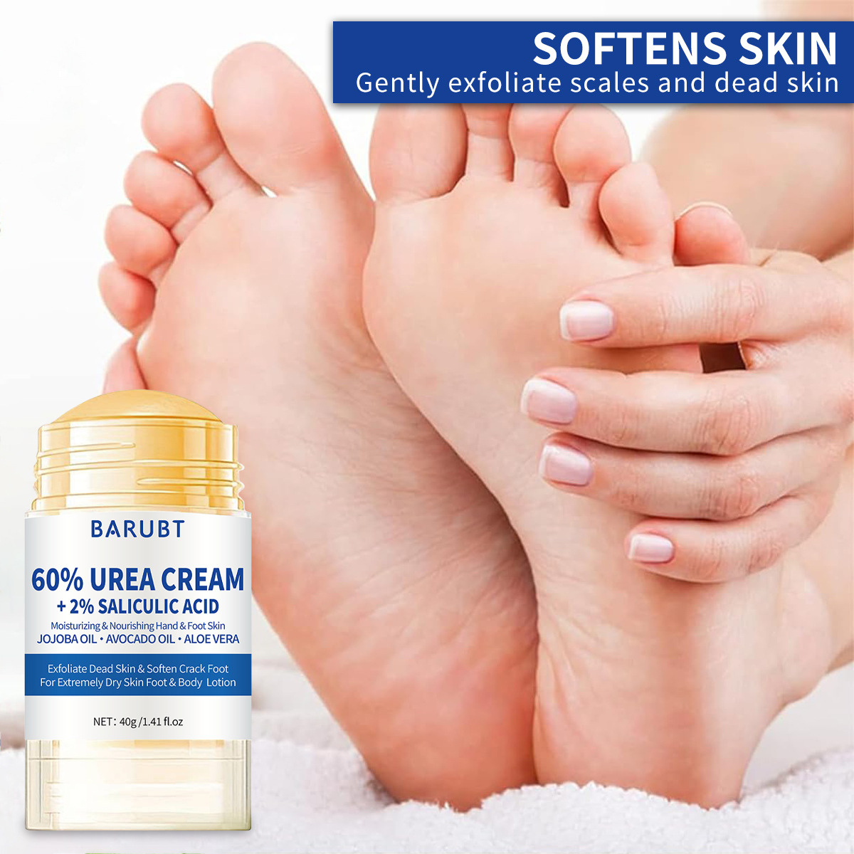 尿素フット＆ハンドクリーム（サリチル酸2％配合）、乾燥してひ - Urea Foot Cream のレビューと価格