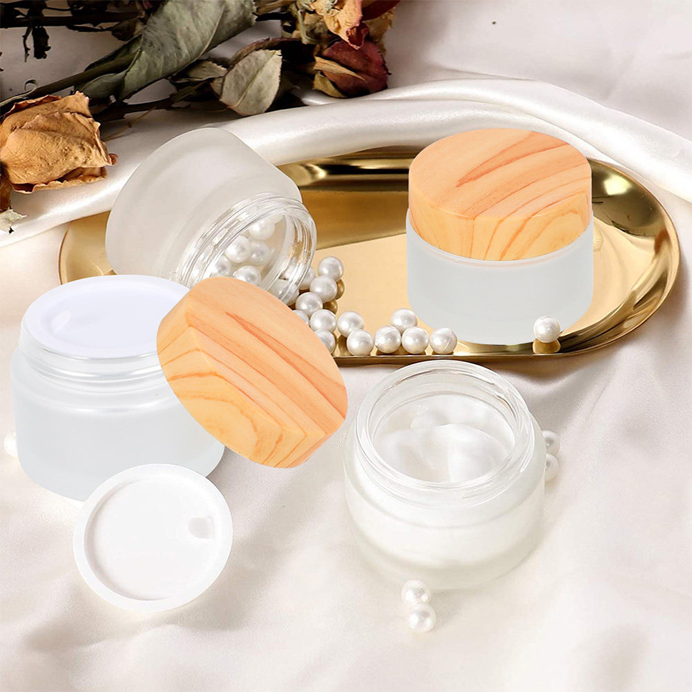 6個入り、持ち運び可能なガラス製クリームケース。軽量で漏れに - Body Lotion のレビューと価格