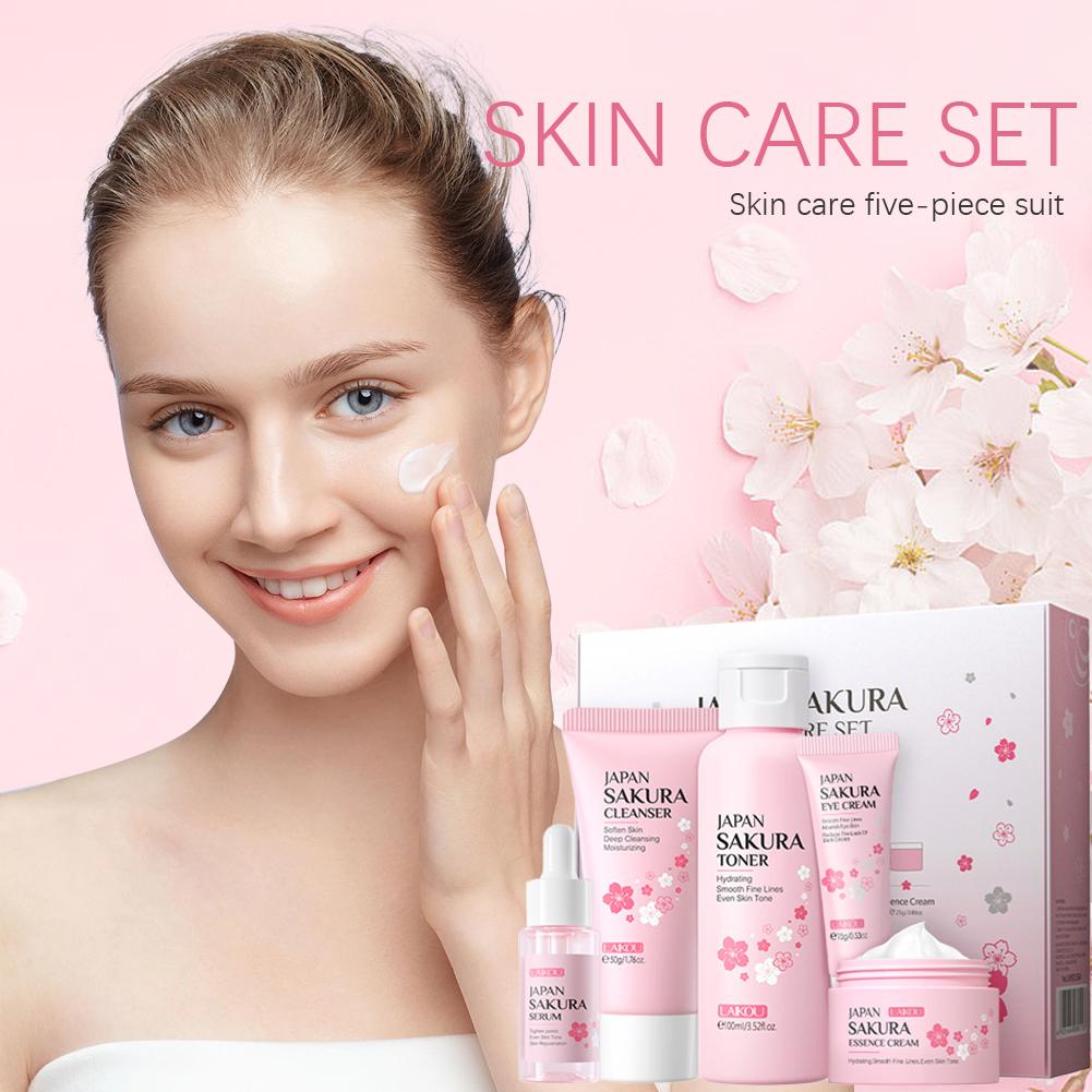 LAIKOU 日本 桜スキンケアセット 美容液 若返り ブラ - Skincare Glowing のレビューと価格