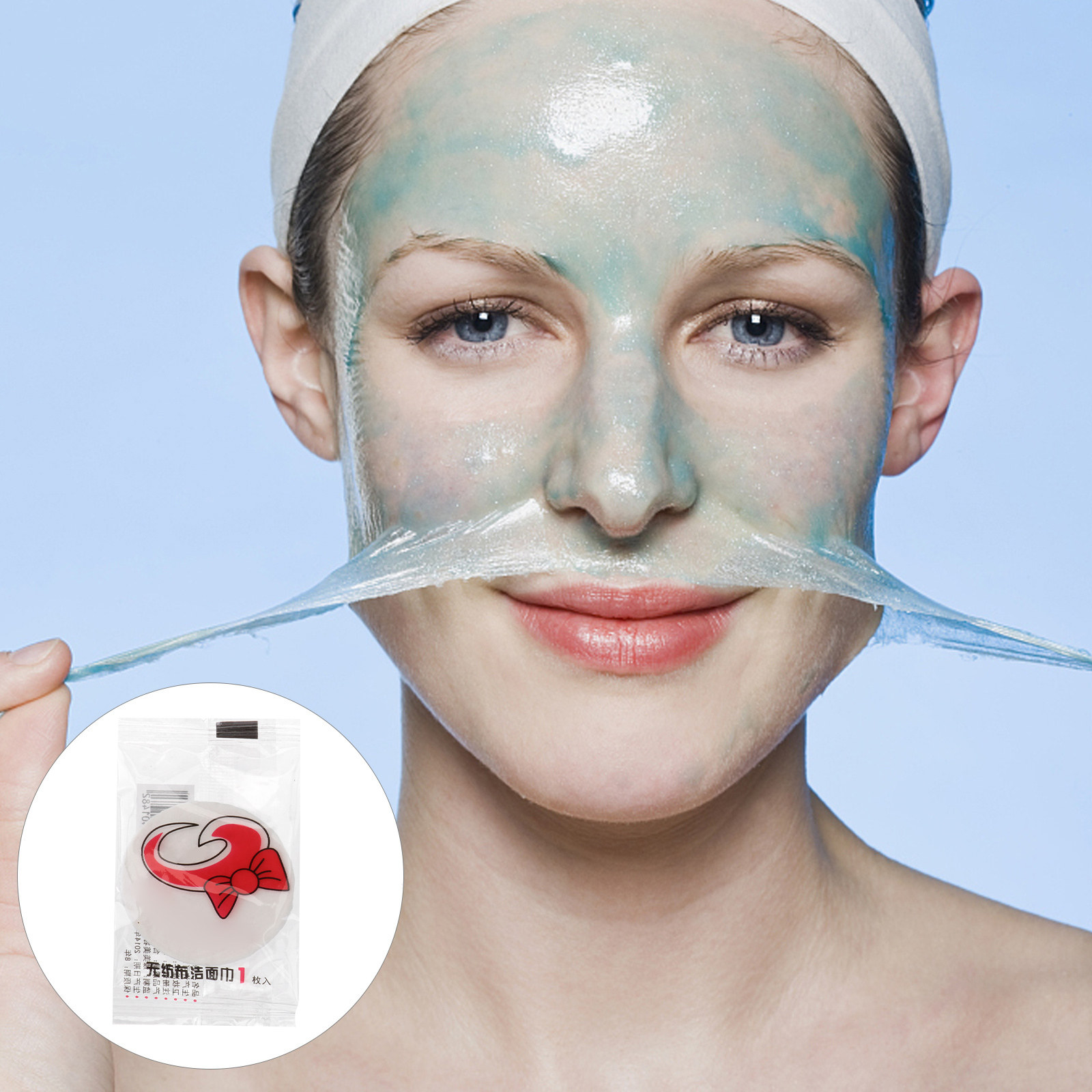 100枚入り、天然木パルプを使用した、保湿効果のあるDIYフ - Face Mask Skincare のレビューと価格